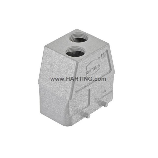 Capucha de conector rectangular Harting M20, 71.6 mm de altura - 19300100465
