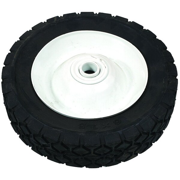 A & I Products WHEEL-DECK, 6X1.5, DIAMOND, STEEL, WHITE 5" x6" x1" - A-B1SB274