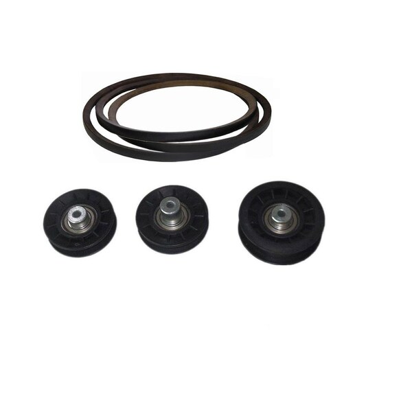 Aic Replacement Parts Idler Pulley Kit W/ Hydro Transmission Drive Belt Fits John Deere LT155 LT166 - M126009PULLEYS