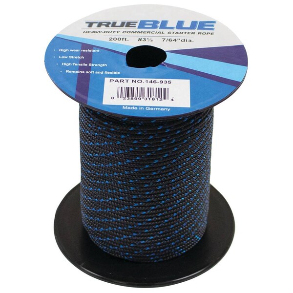 Stens Starter Rope Diameter 7/64", Length 200', Size 3 1/2 Lawn Mowers - 146-935