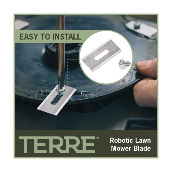 T Terre Robotic Lawn Mower Blades 9 Pack Husqvarna Automower Gardena Sileno McCulloch ROB Compatible, 9PK - 43-HUS-2250-09
