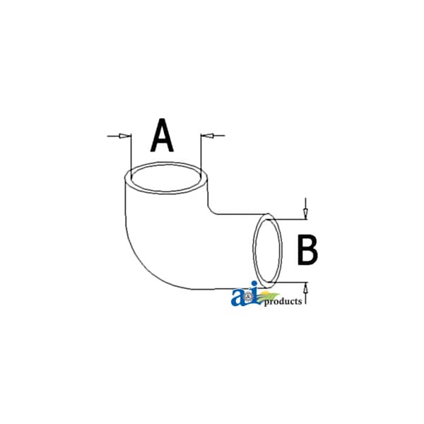 A & I Products Radiator Hose, Lower 6" x3" x2.5" - A-3920762