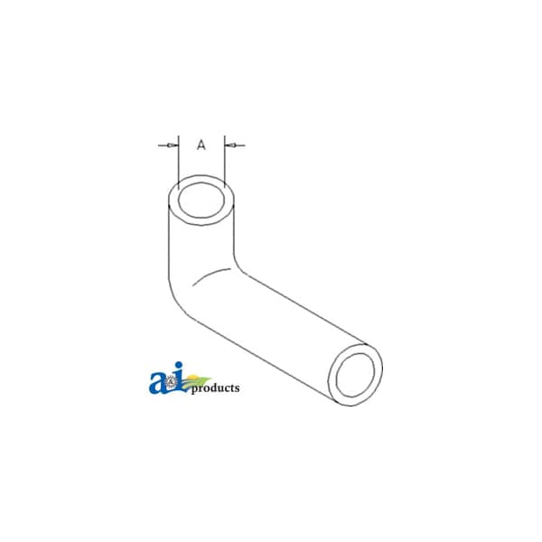 A & I Products Hose, By-Pass; Water Pump 2" x1" x1" - A-SBA145536051