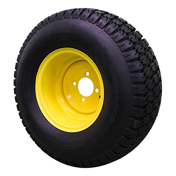 Antego 22 x 9.5-10 in Lawn Mower Tire & Wheel, 4 Ply, Yellow, 2 PK - A107008200647042295010