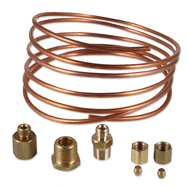 Aftermarket Copper Oil Line Kit For Mechanical Gauge Fits Ford Chevy Dodge Plymouth Rat Rod - ENJ20-0036