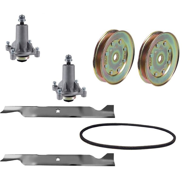 Aic Replacement Parts 46 Rebuild Kit for Ariens Spindle 21546238 Mulching Blade 21546611 Belt Pulley - 196103-SPINDLEBLADEPULLEY