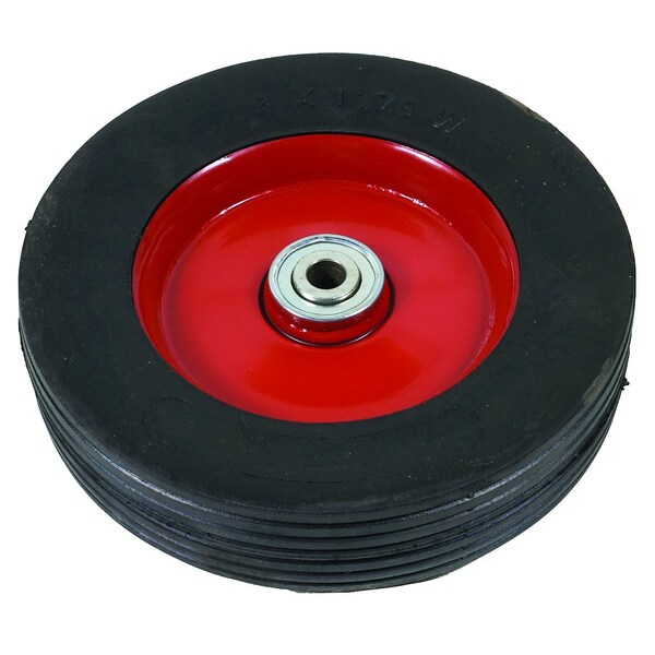 A & I Products WHEEL-DECK, 8X1.75, RIBBED-RED 6" x6" x2" - A-B1CO53
