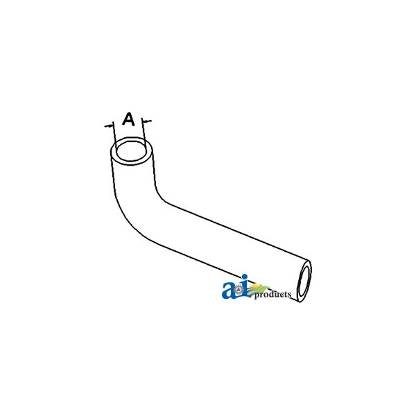 A & I Products Radiator Hose, Lower (Rear) 10" x2" x2" - A-31351-18060
