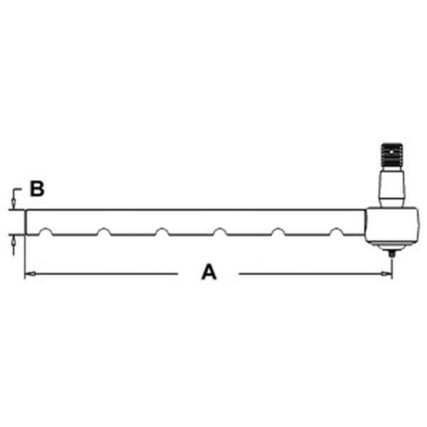 Aftermarket Tie Rod - Outer Fits John Deere 2350 2040 2755 2355 2750 2550 2140 2030 2940 255 - AL37505