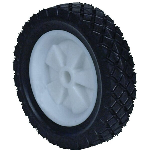 Martin Wheel Lawn Mower Wheel, Semi-Pneumatic, Universal, Plastic/Rubber - 615P-OF
