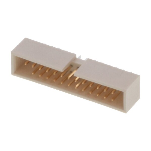 Conector de placa Molex, 25 contactos, 2 filas, macho, recto, paso de 0.1 pulgadas, terminal para soldar, guía - 878342643.