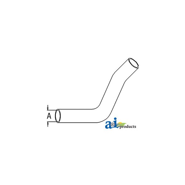 A & I Products Radiator Hose, Upper 12" x2" x2" - A-R126605