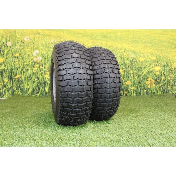Antego 15 x 6-6 in Lawn Mower Tire, Husqvarna Silver, 2 PK - A6451240500104156006
