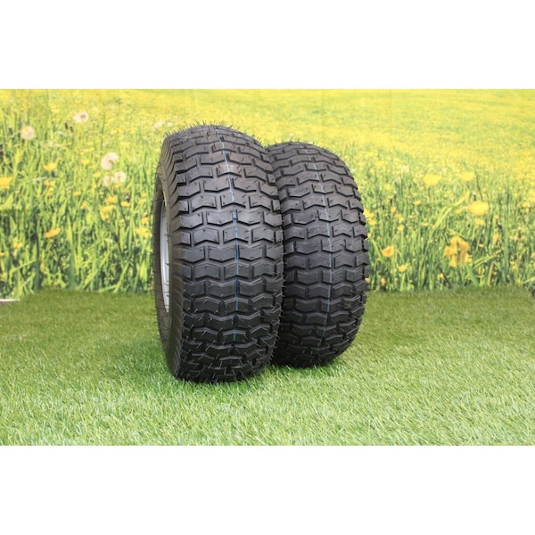 Antego 15 x 6-6 in Lawn Mower Tire, Husqvarna Silver, 2 PK - A6451240500104156006