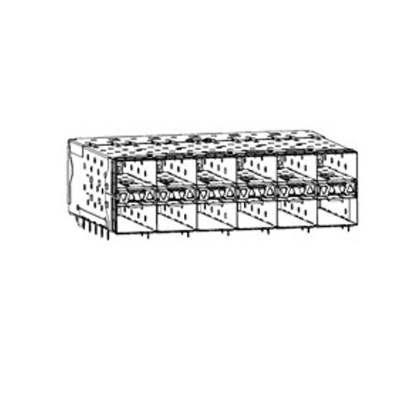 Conector de Telecomunicaciones y Telecomunicaciones de Molex, 120+120 Contactos, Hembra, Ángulo Recto, Terminal de Presión Ajustada - 760485001