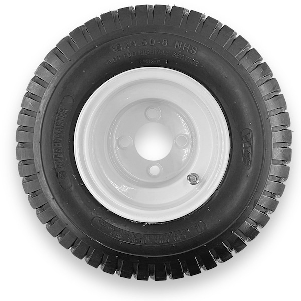 Rubbermaster - Steel Master Rubbermaster 18x8.50-8 4 Ply Turf Tire and 4 on 4 Stamped Wheel Assembly - 599002