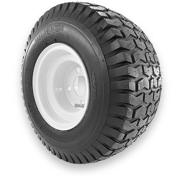 Rubbermaster - Steel Master Rubbermaster 18x8.50-8 4 Ply Turf Tire and 4 on 4 Stamped Wheel Assembly - 599002