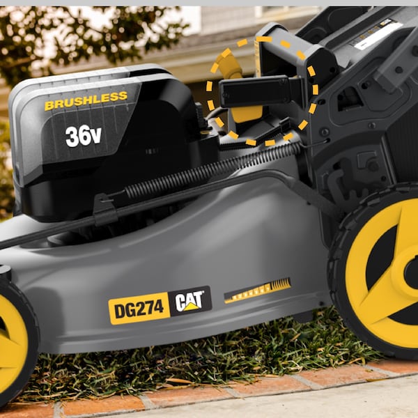 Caterpillar Cat 18V Brushless 21 in. Cordless Self-Propelled Lawn Mower - DG274