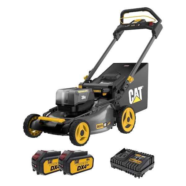Caterpillar Cat 18V Brushless 21 in. Cordless Self-Propelled Lawn Mower - DG274