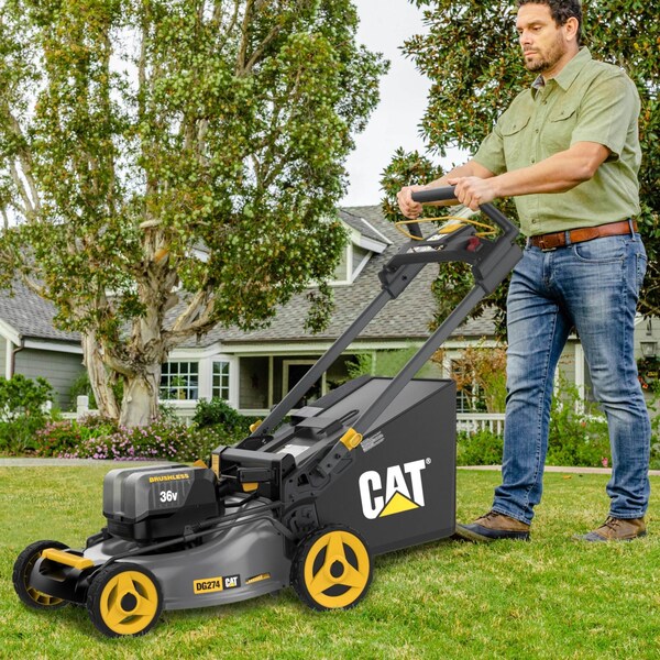 Caterpillar Cat 18V Brushless 21 in. Cordless Self-Propelled Lawn Mower - DG274
