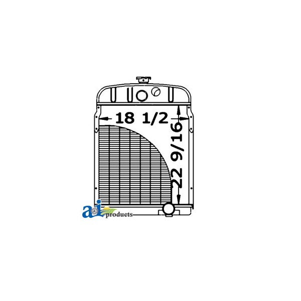 A & I Products Radiator 28" x35" x14" - A-361417R93