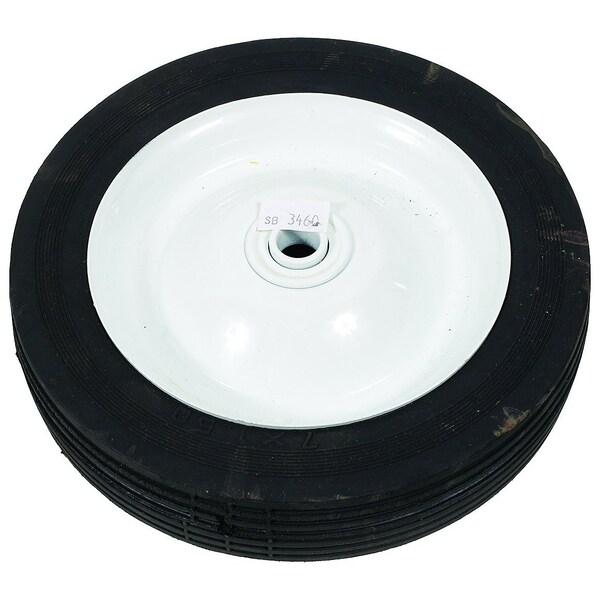 A & I Products WHEEL-DECK, 7X1.5, RIBBED, STEEL-WHITE 7" x7" x2" - A-B1SB3460