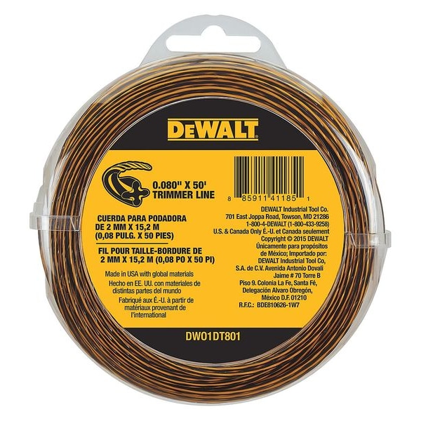 Dewalt 0.080 in x 50 ft Trimmer Line - DWO1DT801