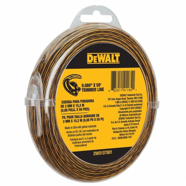 Dewalt 0.080 in x 50 ft Trimmer Line - DWO1DT801
