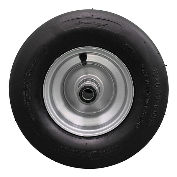 Antego 13 x 6.5-6 in Lawn Mower Tire, Hustler Chrome Silver, 4 PK - A6450560590804136506