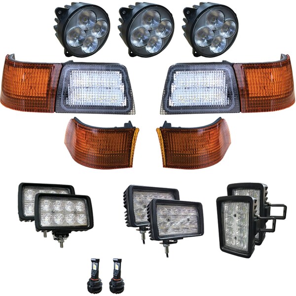 Tiger Lights 12V Complete LED Light Kit For Case/IH Magnum 180 Off-Road Light; - CASEKIT-4