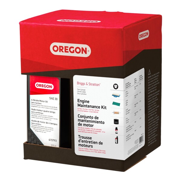 Oregon Engine Maintenance Kit, Easy DIY Set for Briggs & Stratton Twin Cylinder Engines - 01-104