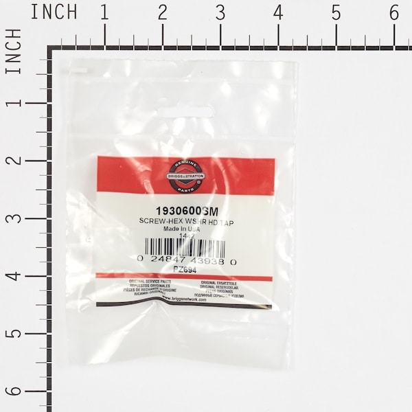 Briggs & Stratton Screw, Hex Head Taptite - 5/16-18 x 1-1/2 - 1930600SM