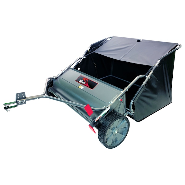 Brinly 42in Lawn Sweeper in Hammered Gunmetal, Effortless Yard Clean-Up - LS2-42BH-S