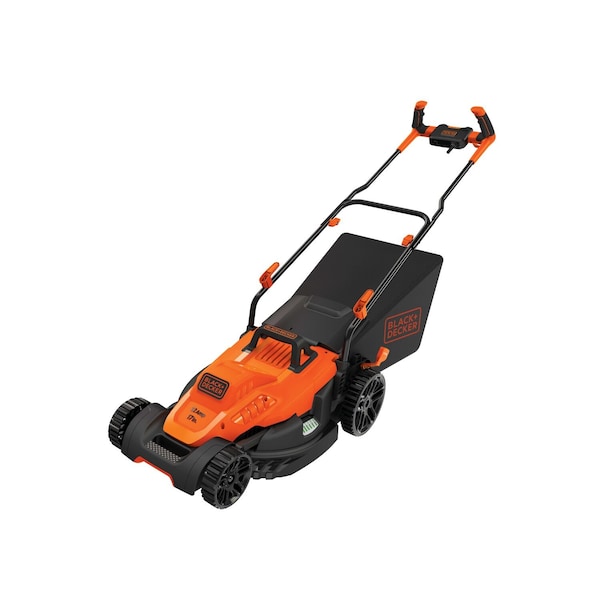 Black & Decker 12 Amp 17 in. Electric Lawn Mower with Comfort Grip Handle - BEMW482BH