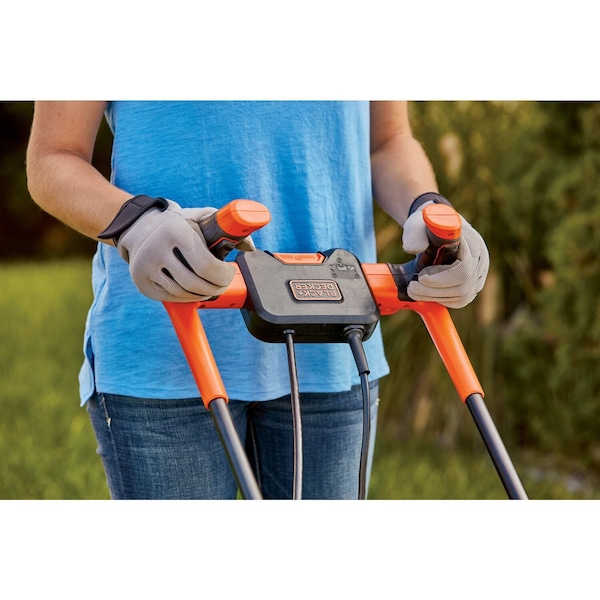 Black & Decker 12 Amp 17 in. Electric Lawn Mower with Comfort Grip Handle - BEMW482BH