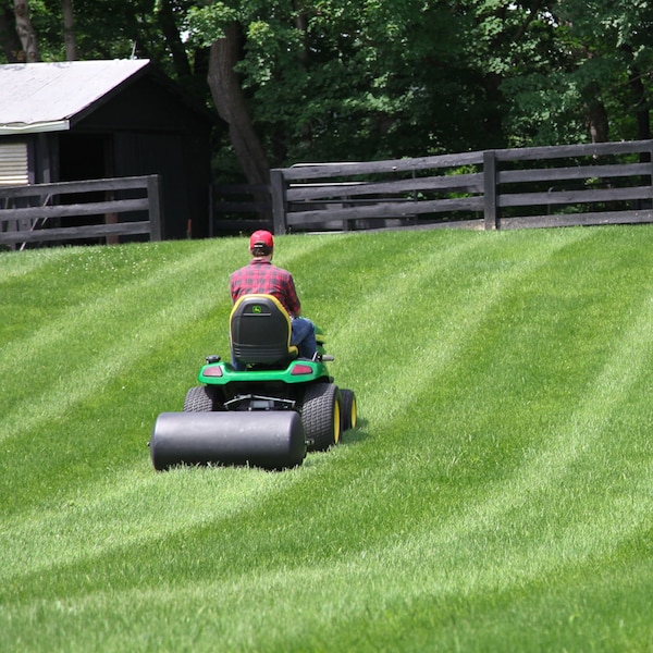 Brinly 18x36 Inch 42 Gallon Poly Lawn Roller: Heavy-Duty, Easy Storage, Wide Opening for Filling - PRT-362SBH