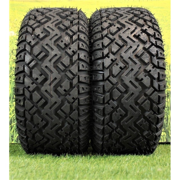 Antego 23 x 9.5-12 in Lawn Mower Tire, Black, 2 PK - T40042395012