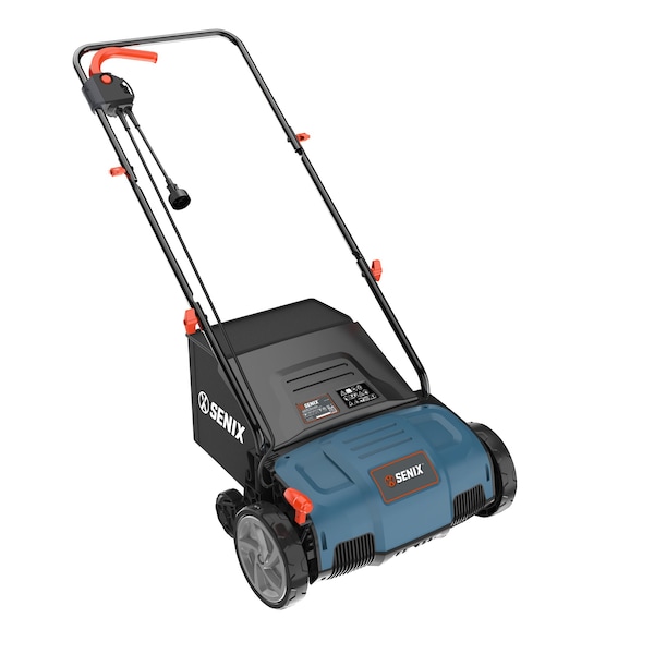 Senix SENIX 12 Amp 12.6-Inch Electric Dethatcher and Scarifier with Collection Bag - SCE12-L1
