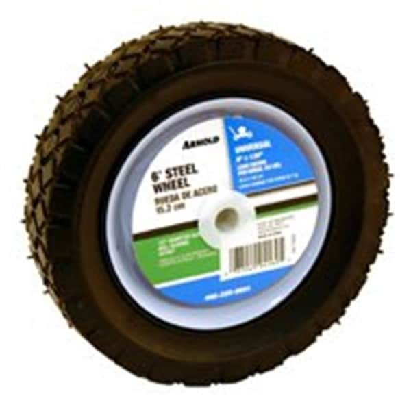 Arnold Arnold 490-320-0001 6 In. Steel Diamond Tread Wheel 50 Lbs. - 1792779