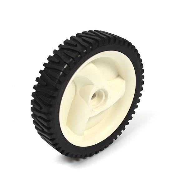 Oregon Wheel, 8X1.75. PLASTIC DESIGN. RUBBER TIRE. MAG STYLE DESIGN - 72-033