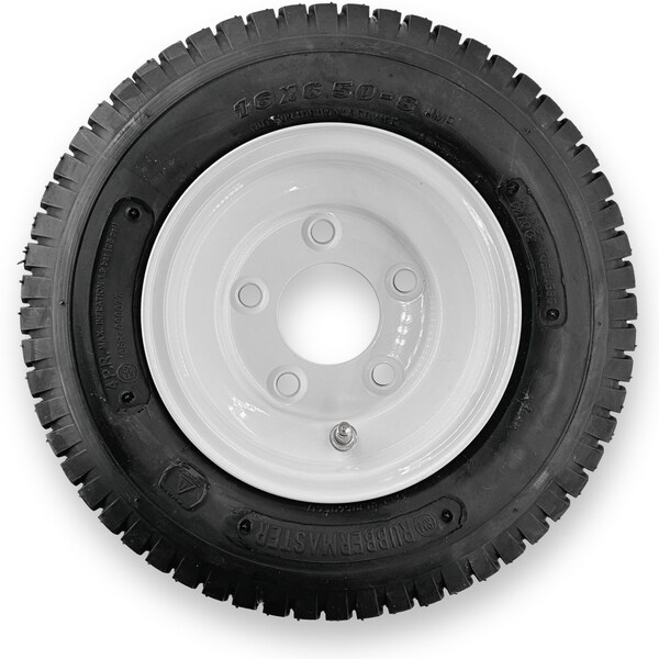 Rubbermaster - Steel Master Rubbermaster 16x6.50-8 4 Ply Turf Tire and 5 on 4.5 Stamped Wheel Assembly - 598971