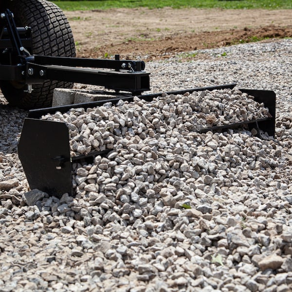 Brinly 38in Box Scraper & Rear Blade Combo for Grading, Backfilling, and Moving Materials - BS-381