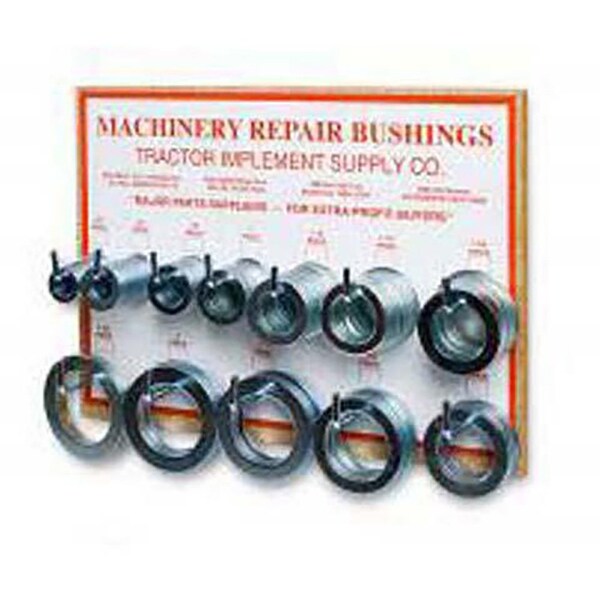 Aftermarket Machinery Bushing Display Board Complete with Narrow & Wide Rim Bushings - MBDB01