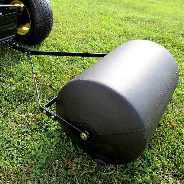 Brinly 18x24 Inch 28 Gallon Poly Lawn Roller: Heavy-Duty, Easy Storage, Wide Opening for Filling - PRC-242BH
