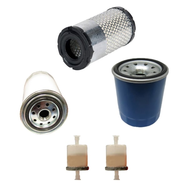 Aic Replacement Parts New Filter Kit Air/Fuel/Oil/Hst Fits Kubota F2260 F2560 - 6A100-82630-FILTERS_1