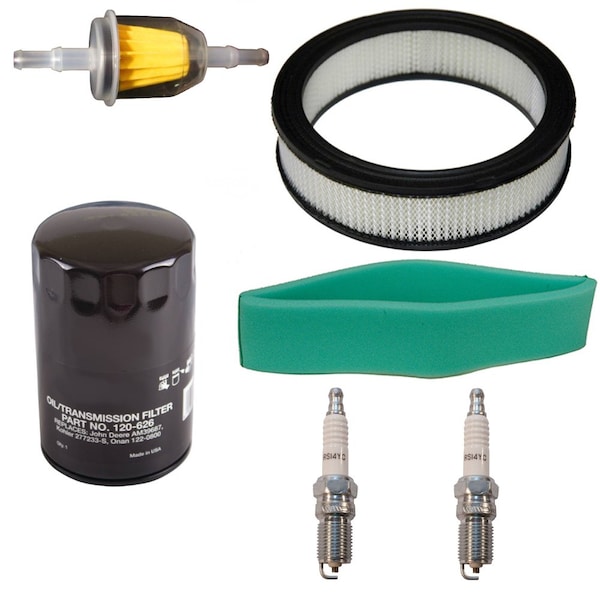 Aic Replacement Parts Tune Up Maintenance Kit for replaces ONAN P220 P218 T260, Tall OIL Filter, RS14YC - 1701232C91-TUNEUPKIT