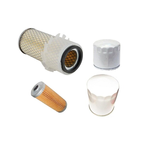 Aic Replacement Parts Filter Kit Air/Fuel/Oil/Hst Fits Kubota B6100HSTD B6100HSTE B7100HSTD B7100HSTE - JDFILTERKIT-FII50-0011&HYDRO