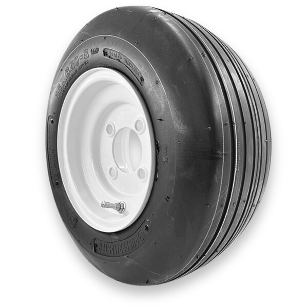 Rubbermaster - Steel Master Rubbermaster 16x6.50-8 4 Ply Rib Tire and 4 on 4 Stamped Wheel Assembly - 598968