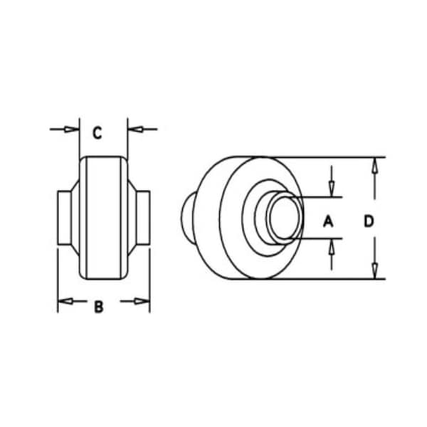 Aftermarket Weld On Ball for Lift Arm (Cat II) - 30545E1