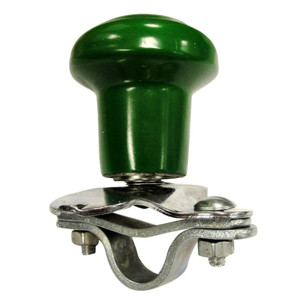 Aftermarket S16087400 Universal Steering Wheel Spinner Knob Vinyl Green Fits John Deere Univ - WSV121G